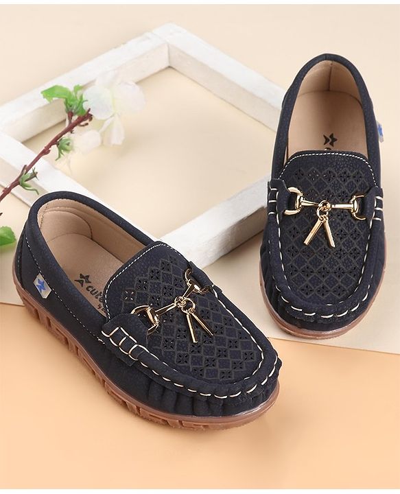 Cute Walk by Babyhug Formal Slip On Shoes - Blue