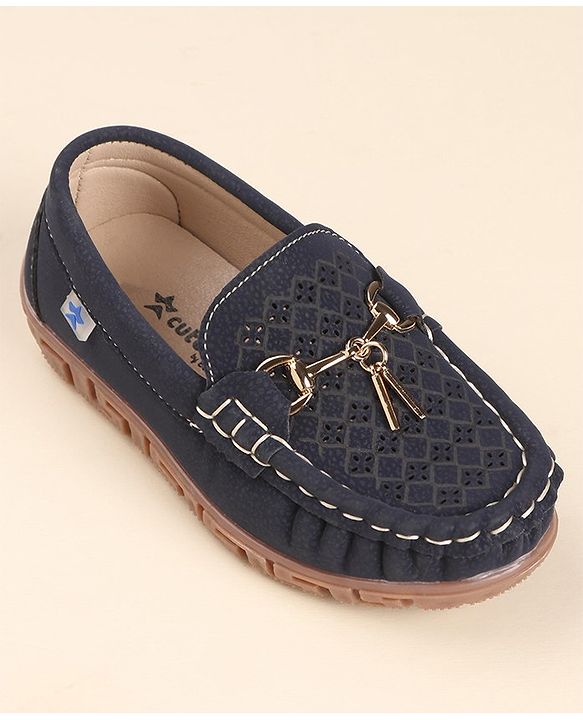 Cute Walk by Babyhug Formal Slip On Shoes - Blue
