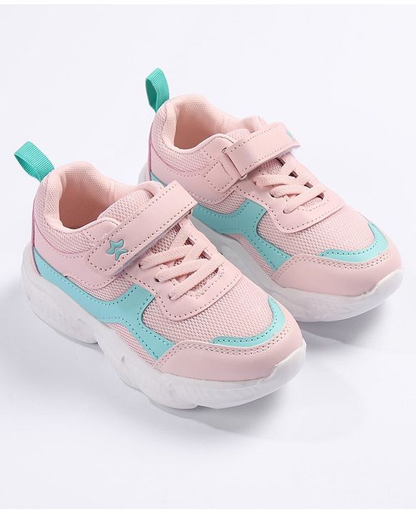 Cute Walk by Babyhug Velcro Closure Sports Shoes - Pink