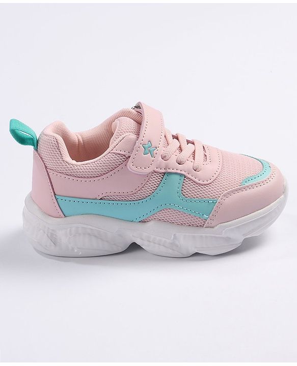 Cute Walk by Babyhug Velcro Closure Sports Shoes - Pink