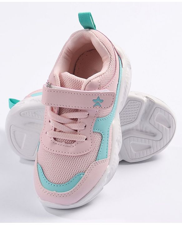 Cute Walk by Babyhug Velcro Closure Sports Shoes - Pink