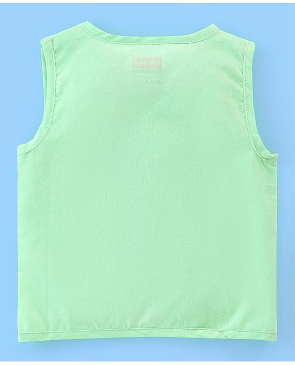 Babyhug Cotton Sleeveless Front Open Jhabla with Dolphin Print Pack of 5 - Multicolour
