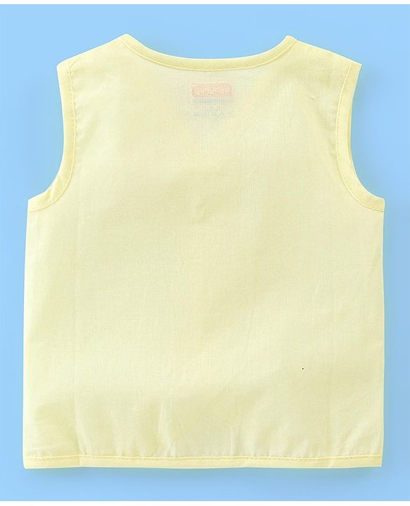 Babyhug Cotton Sleeveless Front Open Jhabla with Dolphin Print Pack of 5 - Multicolour