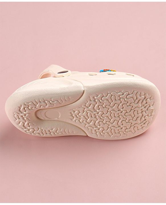 Cute Walk by Babyhug Slip on Clogs with Space Applique -White