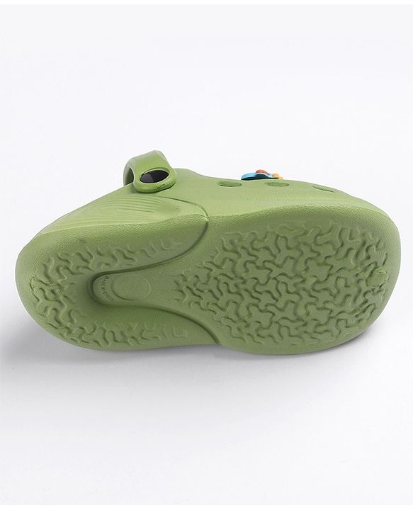 Cute Walk by Babyhug Slip on Clogs with Space Applique - Green