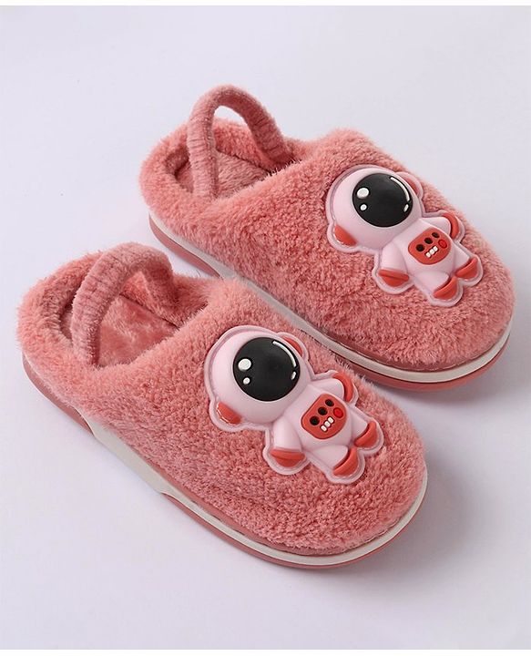 Cute Walk by Babyhug Slip On Winter Booties Space Suit Applique - Grey