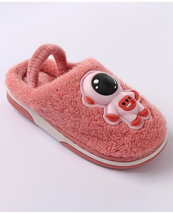 Cute Walk by Babyhug Slip On Winter Booties Space Suit Applique - Grey