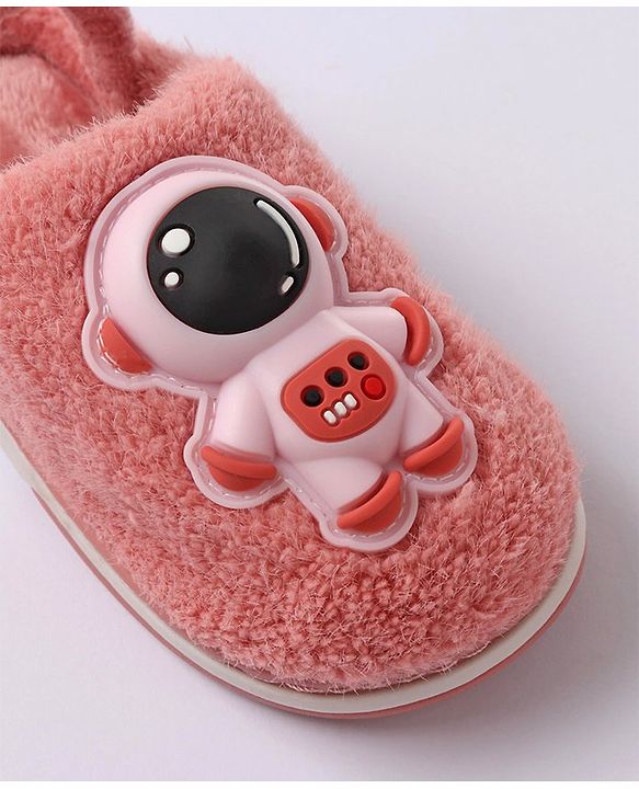 Cute Walk by Babyhug Slip On Winter Booties Space Suit Applique - Grey