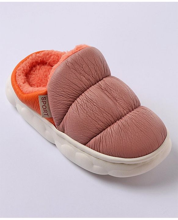 Cute Walk by Babyhug Slip On Solid Winter Booties - Pink