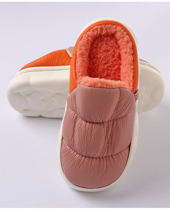 Cute Walk by Babyhug Slip On Solid Winter Booties - Pink