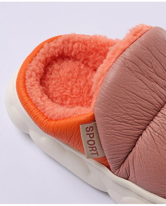 Cute Walk by Babyhug Slip On Solid Winter Booties - Pink