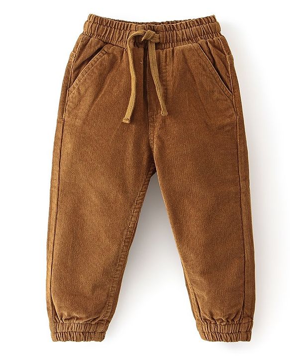 Babyhug Cotton Knit Full Sleeves Shirt & Lounge Pant With Checkered & Text Embroidery - Blue &  Brown