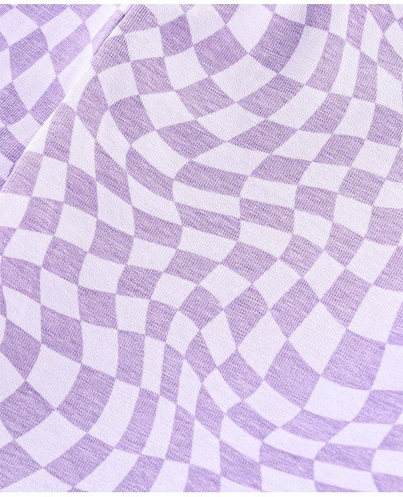 Babyhug Cotton Lycra Knit Full Length Stretchable Leggings Checks & Floral Print Pack of 3 - Pink & Purple