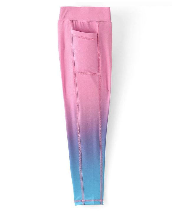 Pine Active Full Length Super Stretch Leggings - Blue & Pink