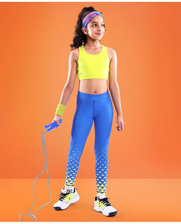 Pine Active Full Length Super Stretch Leggings - Blue