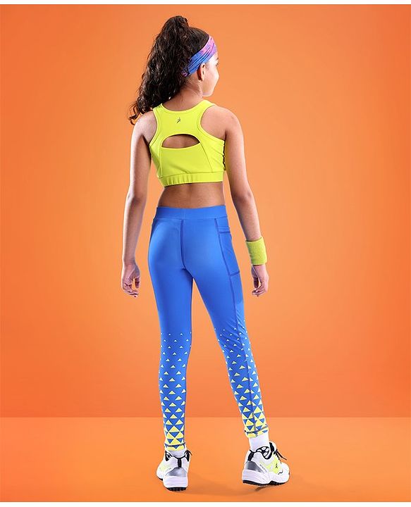 Pine Active Full Length Super Stretch Leggings - Blue