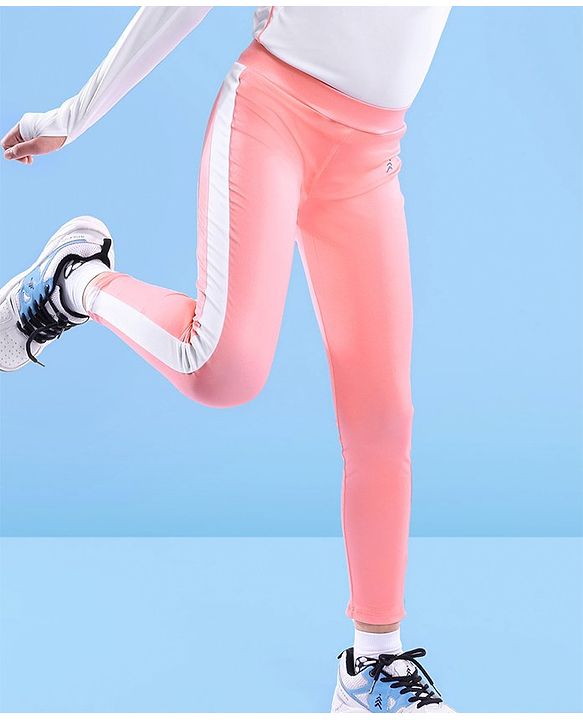 Pine Active Full Length Super Stretch Leggings - Peach
