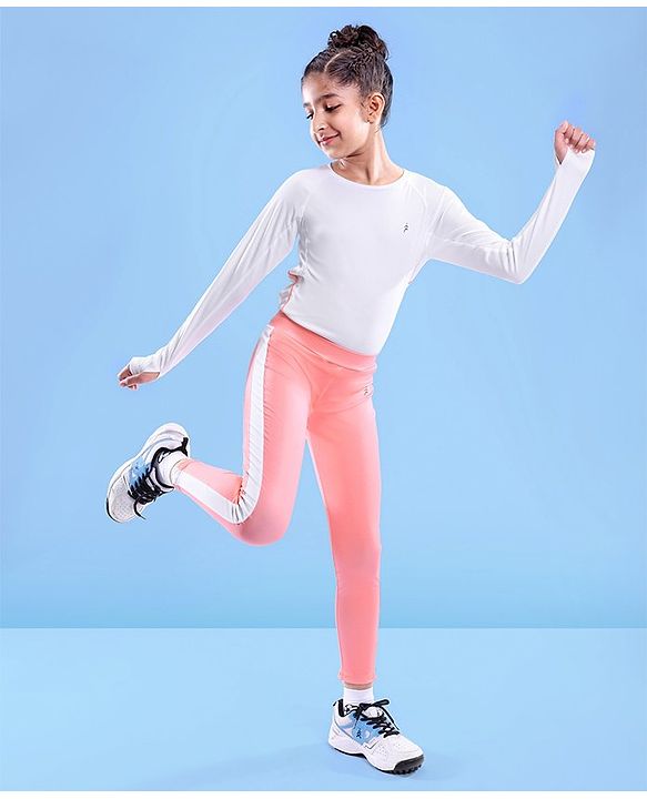 Pine Active Full Length Super Stretch Leggings - Peach