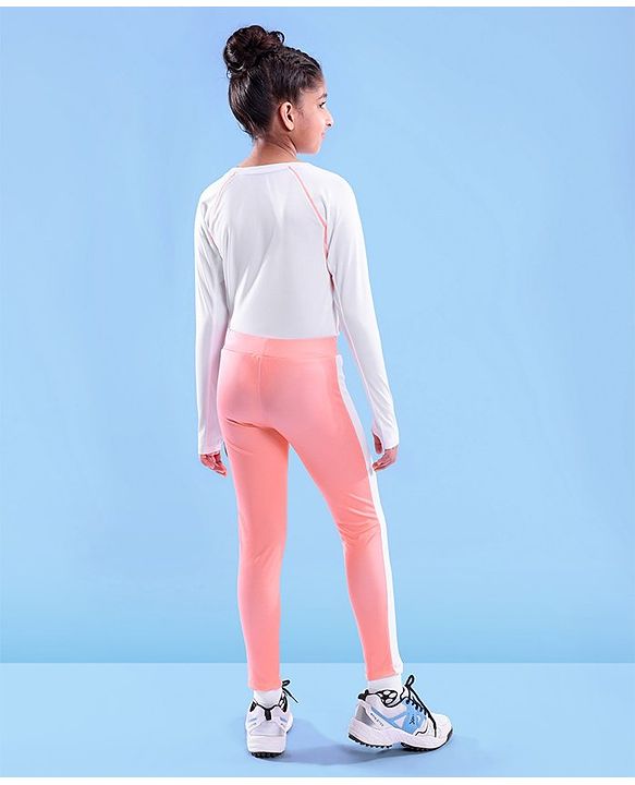 Pine Active Full Length Super Stretch Leggings - Peach