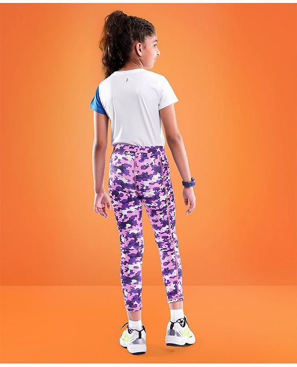 Pine Active Full Length Super Stretch Leggings - Purple