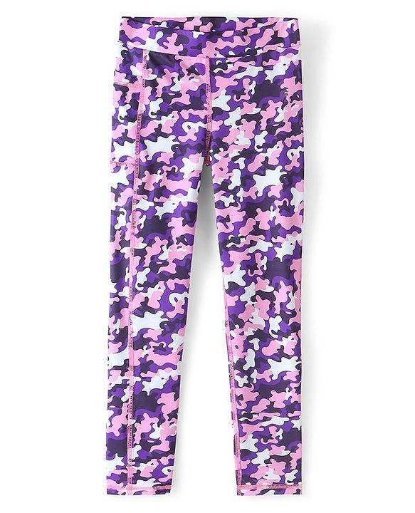 Pine Active Full Length Super Stretch Leggings - Purple