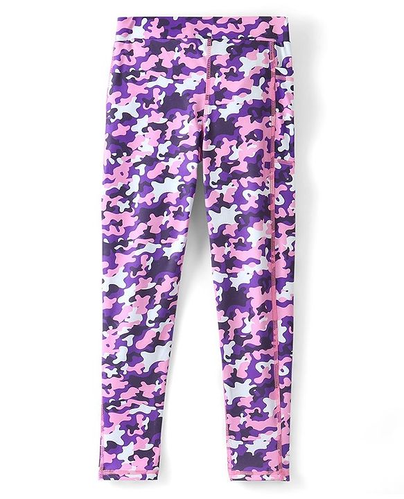 Pine Active Full Length Super Stretch Leggings - Purple