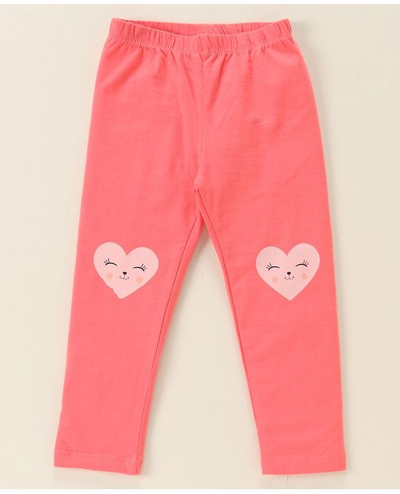 Babyhug Cotton Lycra Knit Full Length Solid Color Stretchable Leggings Pack of 5 - Multicolor