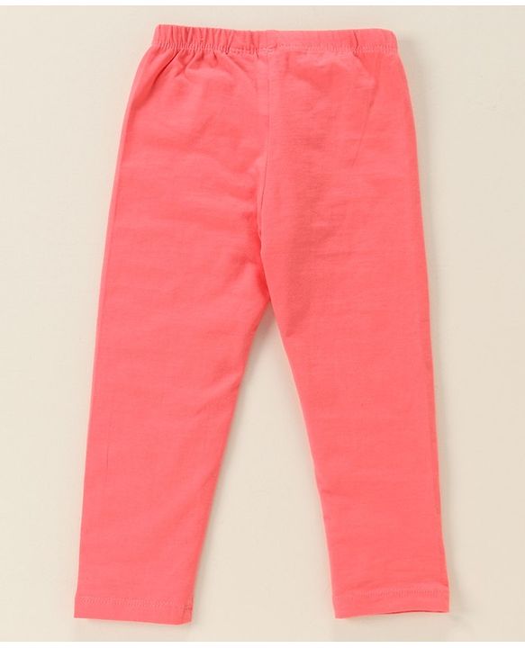 Babyhug Cotton Lycra Knit Full Length Solid Color Stretchable Leggings Pack of 5 - Multicolor