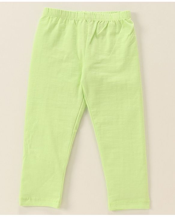 Babyhug Cotton Lycra Knit Full Length Solid Color Stretchable Leggings Pack of 5 - Multicolor