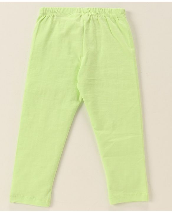 Babyhug Cotton Lycra Knit Full Length Solid Color Stretchable Leggings Pack of 5 - Multicolor