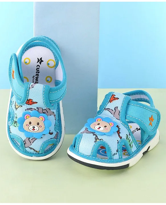 Buy CAMRO Jingle-06 Blue Butterfly Printed Chu-Chu Musical Walking Sandals  for Baby Boys & Baby Girls Online at Best Prices in India - JioMart.