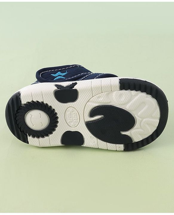 Cute Walk by Babyhug Musical Velcro Closure Sandals Puppy Applique - Blue