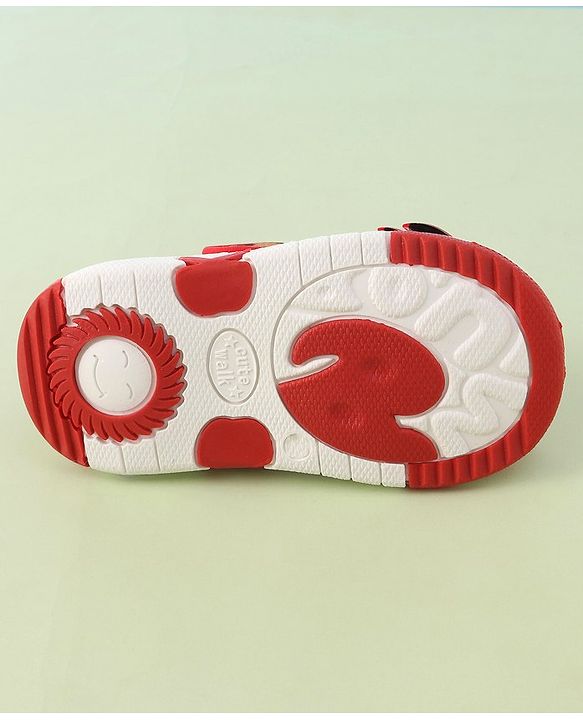 Cute Walk by Babyhug Velcro Closure Sandals - Red