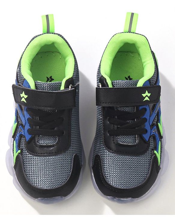 Cute Walk by BabyhugSneakers With Velcro Closure Solid - Green