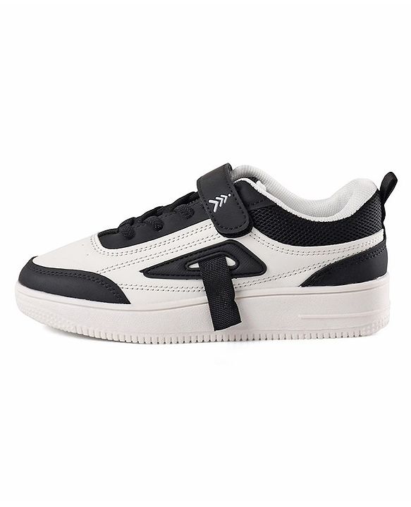 Pine Kids Sneakers  with Velco Closure - Black & White
