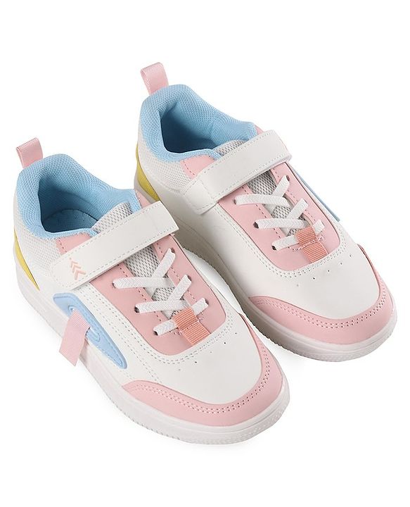 Pine Kids Sneakers  with Velco Closure - Black & White