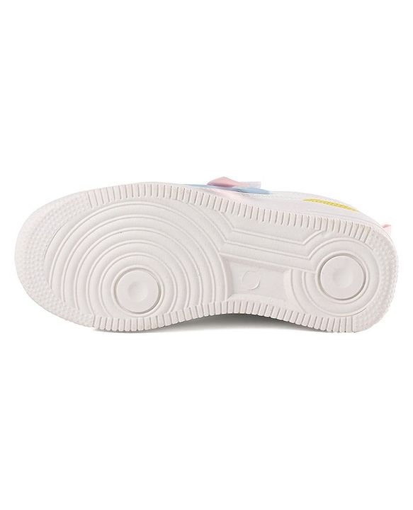 Pine Kids Sneakers  with Velco Closure - Black & White