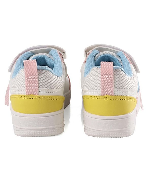 Pine Kids Sneakers  with Velco Closure - Black & White