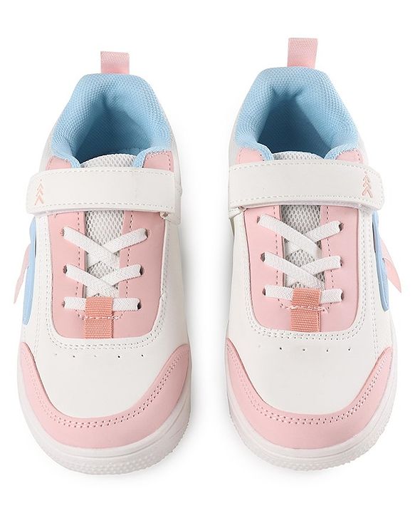 Pine Kids Sneakers  with Velco Closure - Black & White