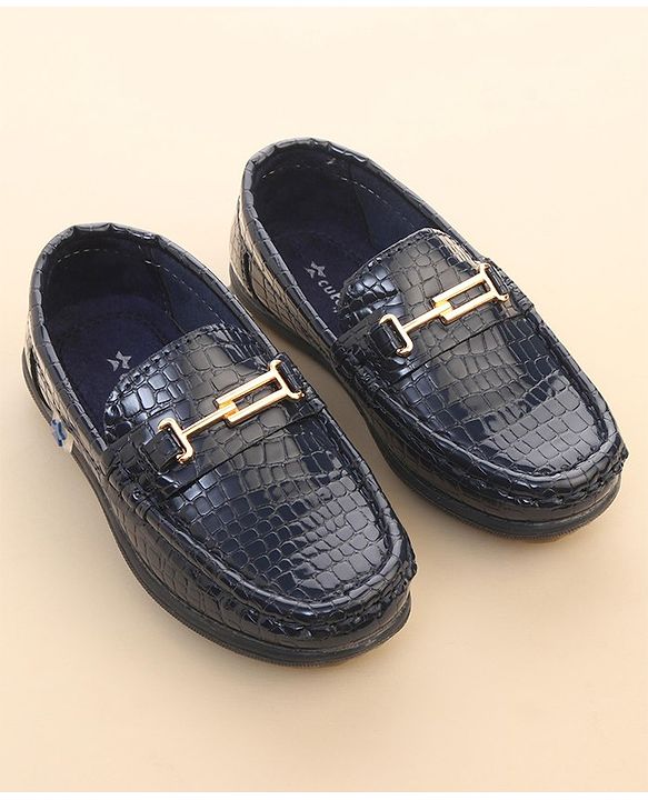 Cute Walk by Babyhug Slip On Party Shoes - Blue