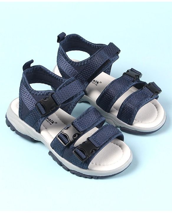 Cute Walk by Babyhug Velcro Closure Sandals - Blue