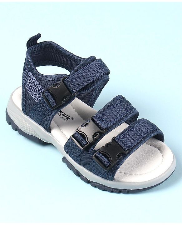 Cute Walk by Babyhug Velcro Closure Sandals - Blue