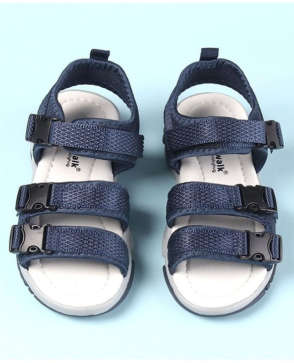 Cute Walk by Babyhug Velcro Closure Sandals - Blue