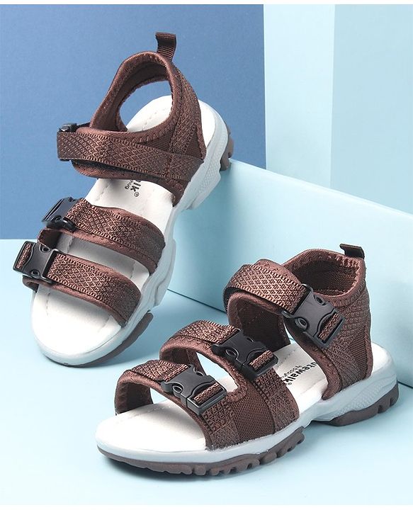 Cute Walk by Babyhug Velcro Closure Sandals - Brown