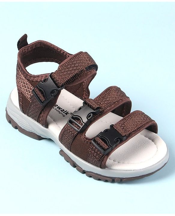 Cute Walk by Babyhug Velcro Closure Sandals - Brown