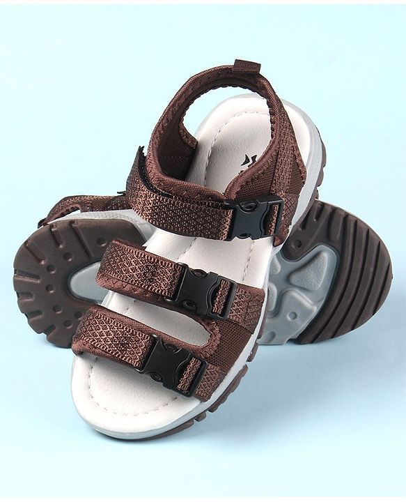Cute Walk by Babyhug Velcro Closure Sandals - Brown