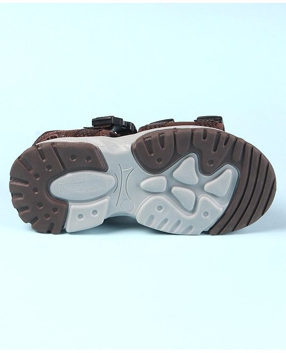 Cute Walk by Babyhug Velcro Closure Sandals - Brown
