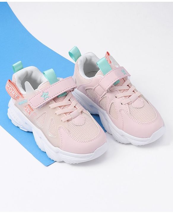 Cute Walk by Babyhug Velcro Closure Sneakers - Pink