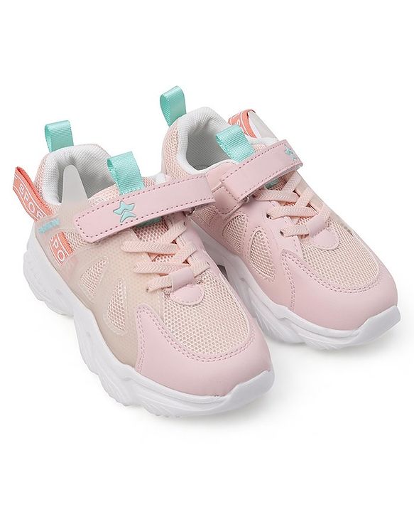 Cute Walk by Babyhug Velcro Closure Sneakers - Pink