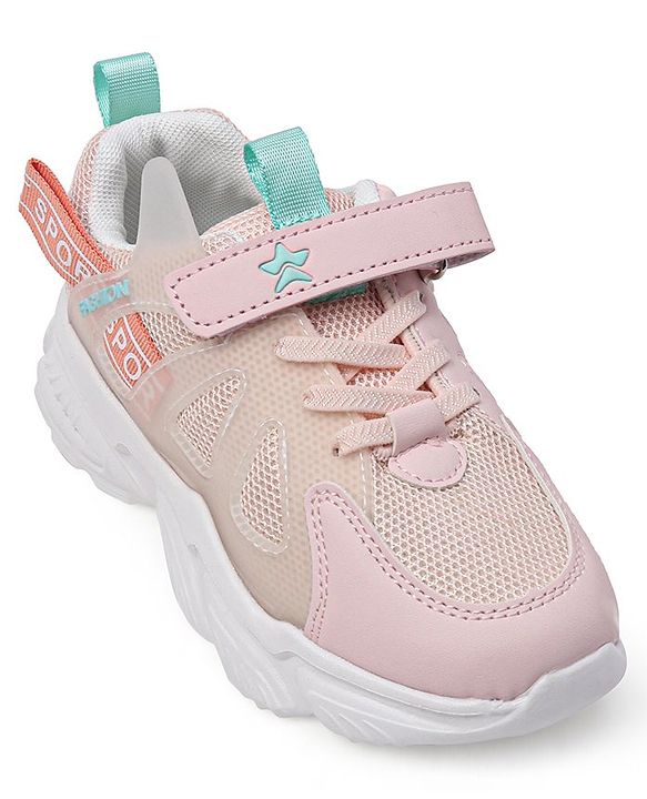Cute Walk by Babyhug Velcro Closure Sneakers - Pink